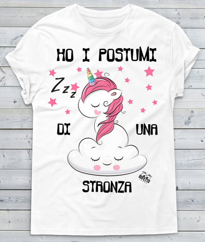 T-shirt Donna Postumi Unicorn - Gufetto Brand 