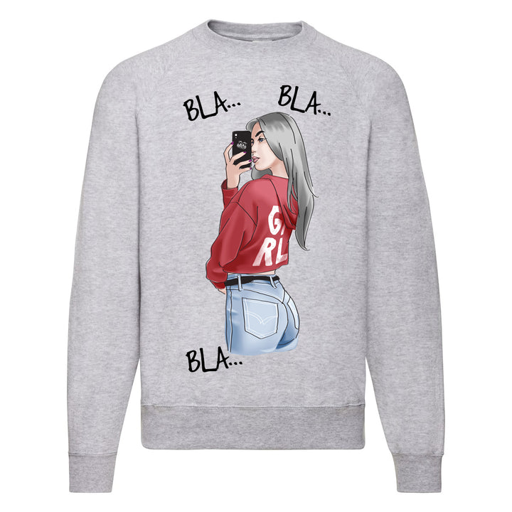 Felpa Classic Donna BLA  ( T932 ) - Gufetto Brand 