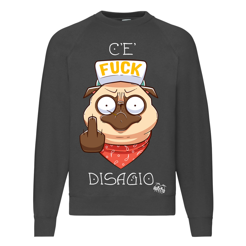Felpa Classic  Uomo Donna Disagio ( V378 ) - Gufetto Brand 