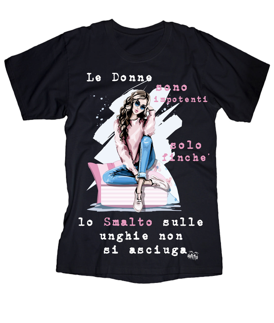 T-shirt Donna Smalto ( E098 ) - Gufetto Brand 