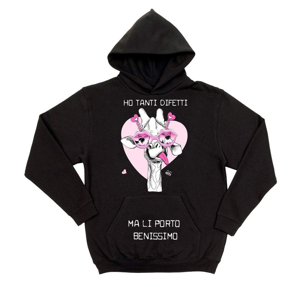 Felpa donna Ho tanti difetti Crazy - Gufetto Brand 