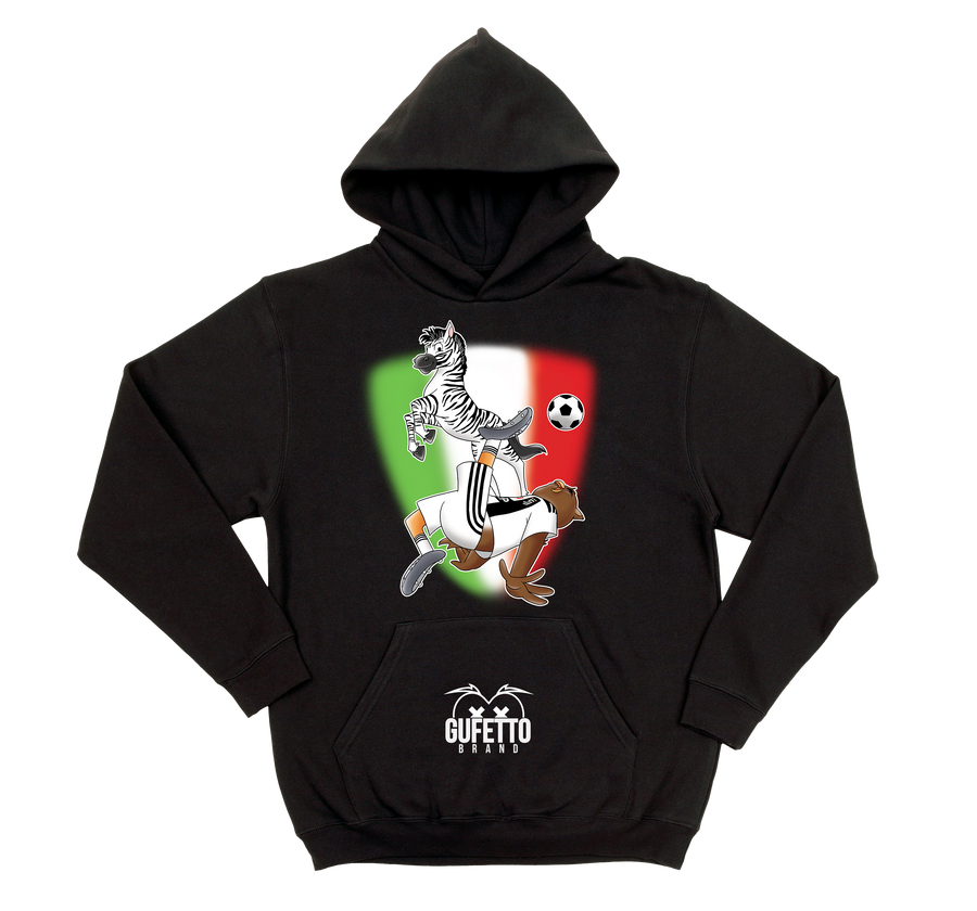 Felpa uomo Soccer Gufetto BiancoNero - Gufetto Brand 