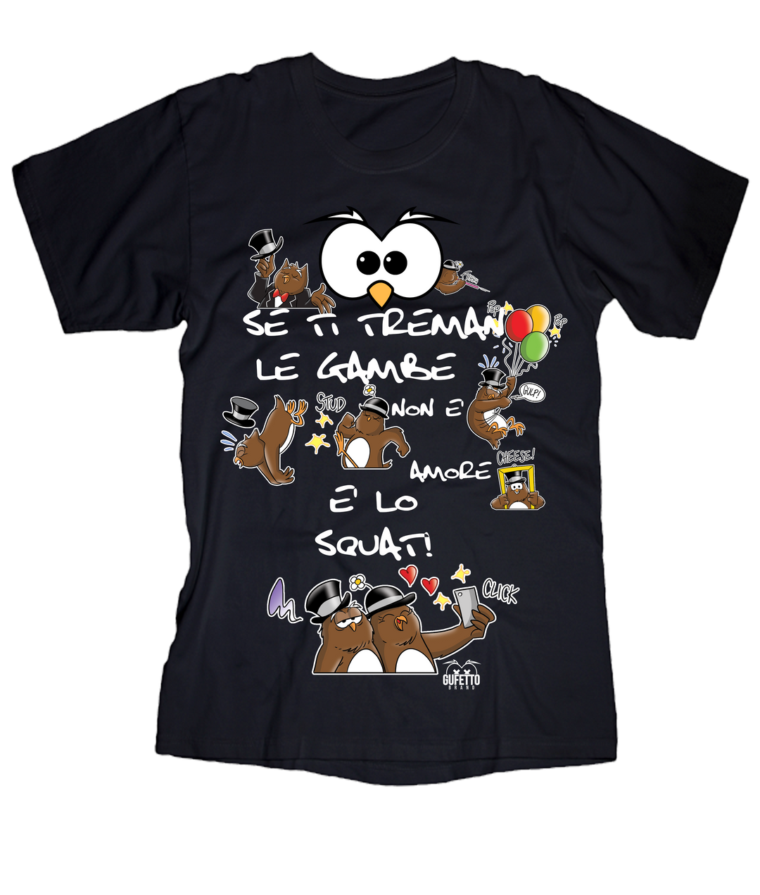 T-shirt Donna Squat Gufetti Edition New - Gufetto Brand 