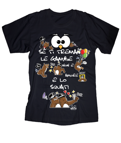 T-shirt Donna Squat Gufetti Edition New - Gufetto Brand 