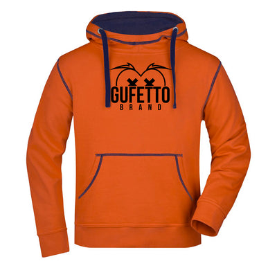Felpa Uomo Lifestyle Orange - Gufetto Brand 
