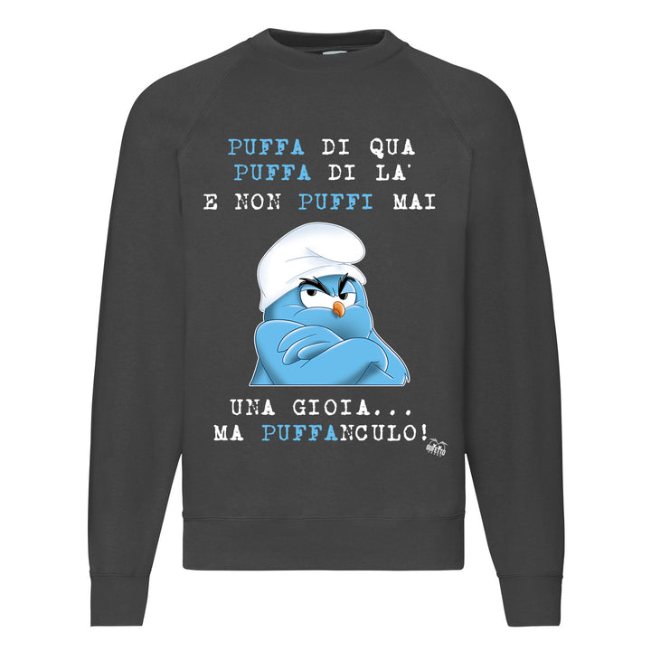 Felpa Classic  Uomo Donna Puffanculo ( T378 ) - Gufetto Brand 