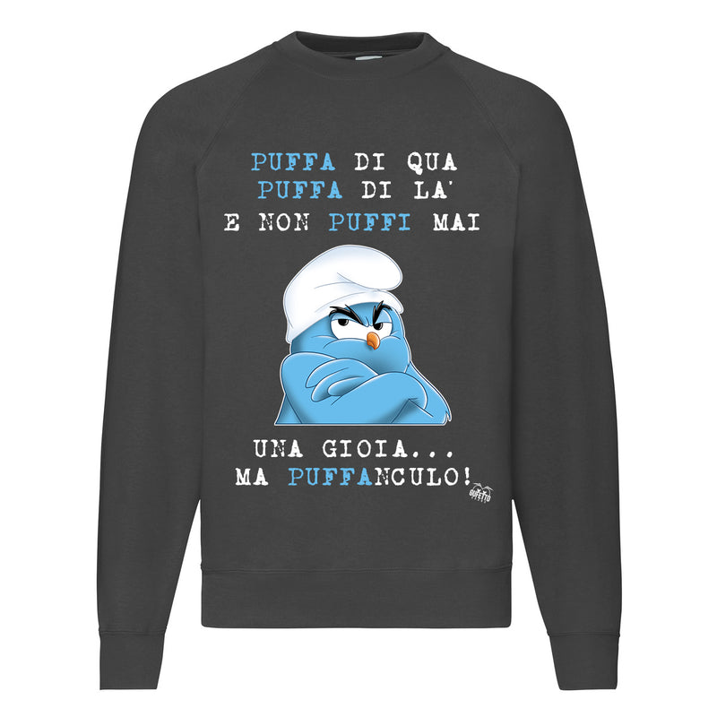 Felpa Classic  Uomo Donna Puffanculo ( T378 ) - Gufetto Brand 