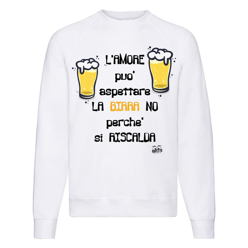 Felpa Classic  Uomo Donna Birra ( L732 ) - Gufetto Brand 