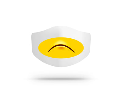 Mascherina in cotone Uomo Donna Emoji 2 ( K4827 ) - Gufetto Brand 