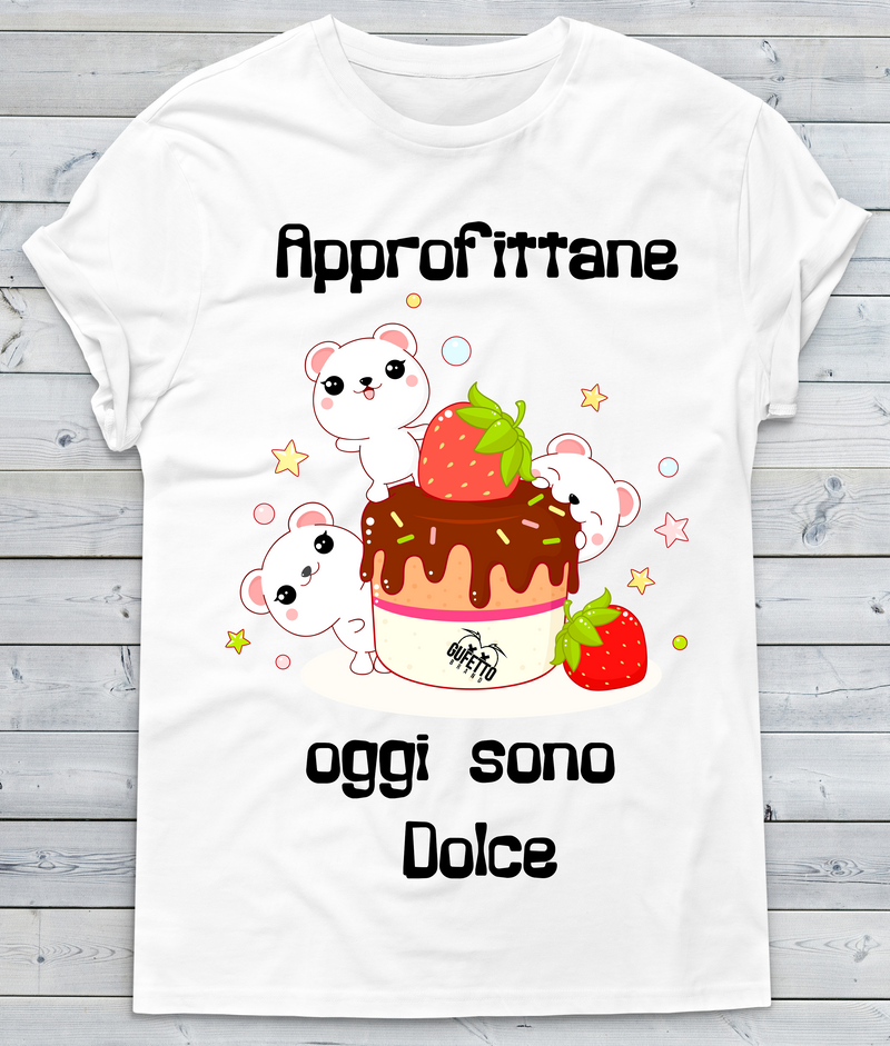 T-shirt Donna Approfittane... Kawaii Edition - Gufetto Brand 