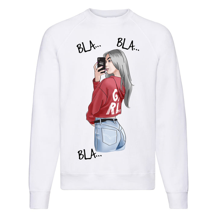 Felpa Classic Donna BLA  ( T932 ) - Gufetto Brand 