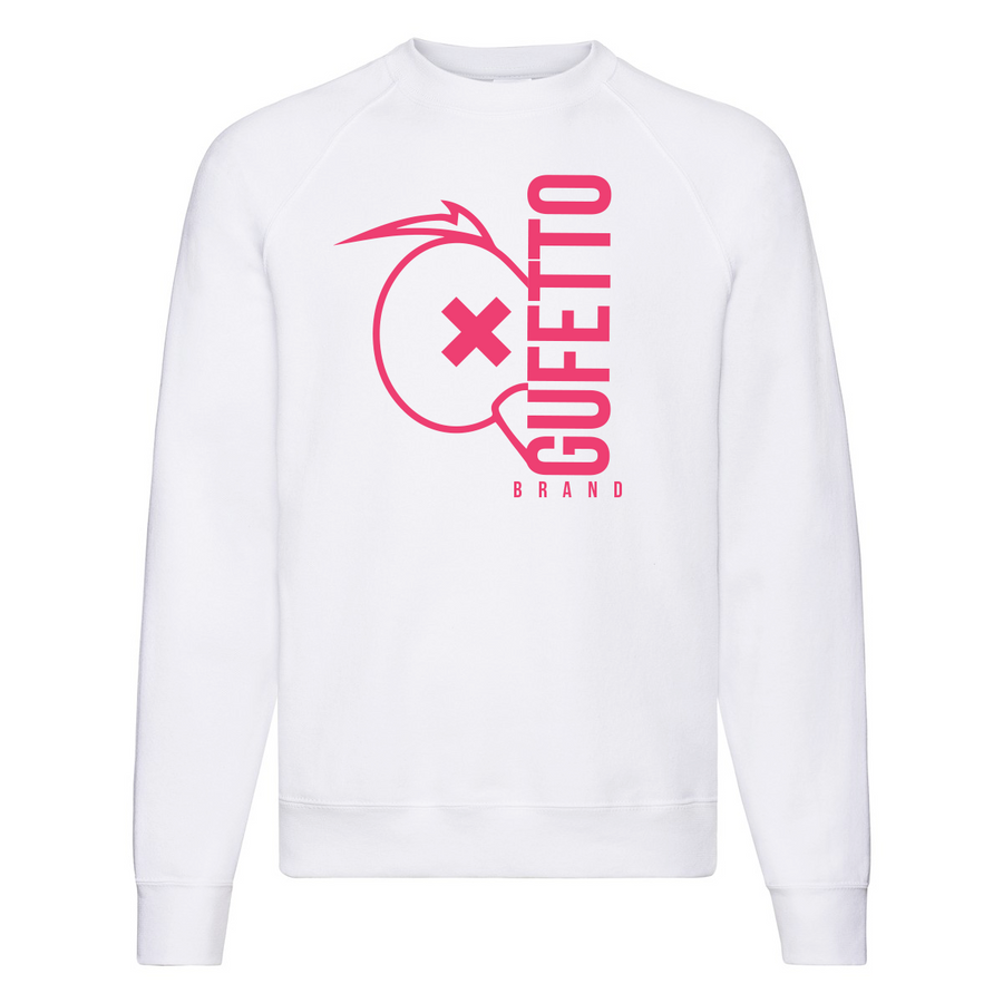 Felpa uomo Gufetto Brand Fluo Rosa - Gufetto Brand 