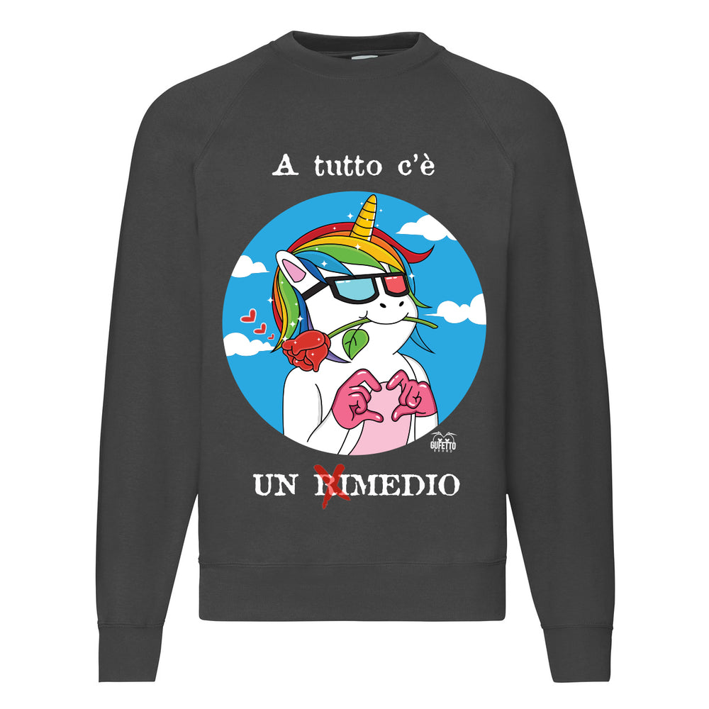 Felpa Classic  Uomo Donna Rimedio ( D927 ) - Gufetto Brand 