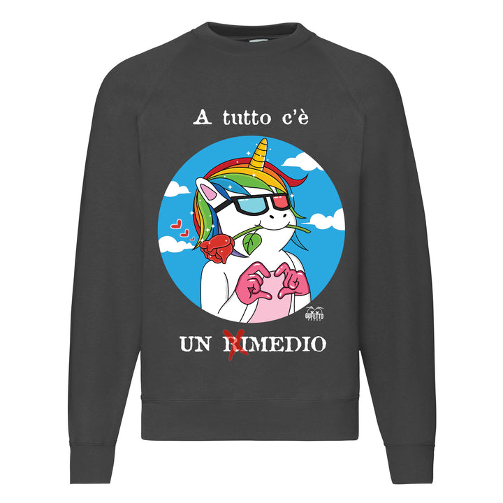 Felpa Classic  Uomo Donna Rimedio ( D927 ) - Gufetto Brand 