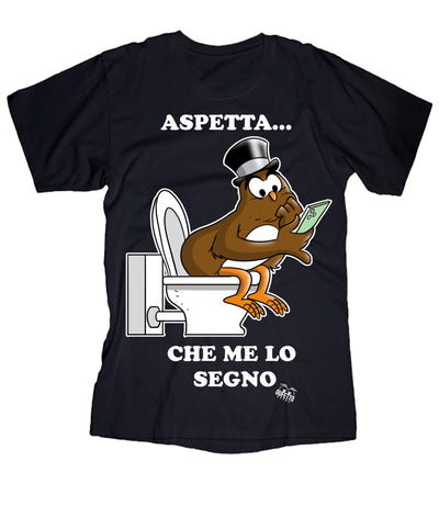 T-shirt Uomo Aspetta ( K228 ) - Gufetto Brand 
