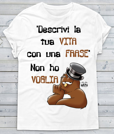 T-shirt Donna Voglia ( S398 ) - Gufetto Brand 