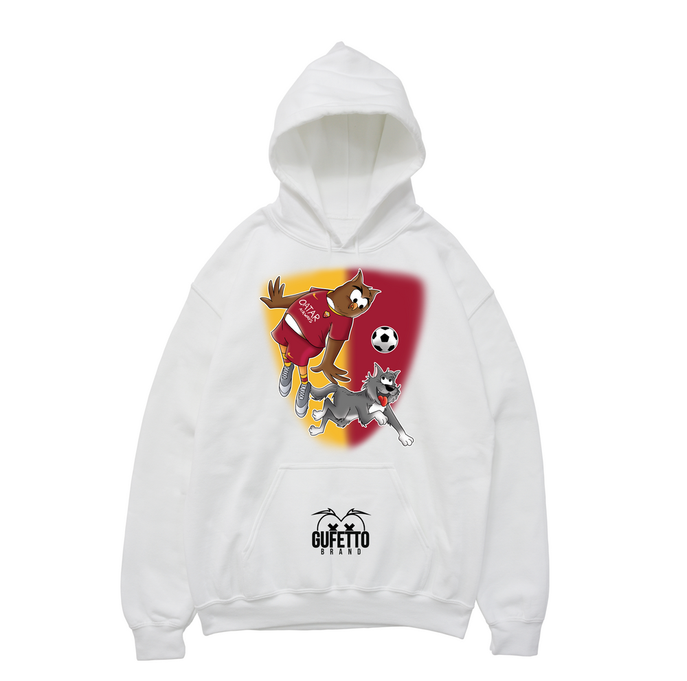 Felpa uomo Soccer Gufetto GialloRosso - Gufetto Brand 