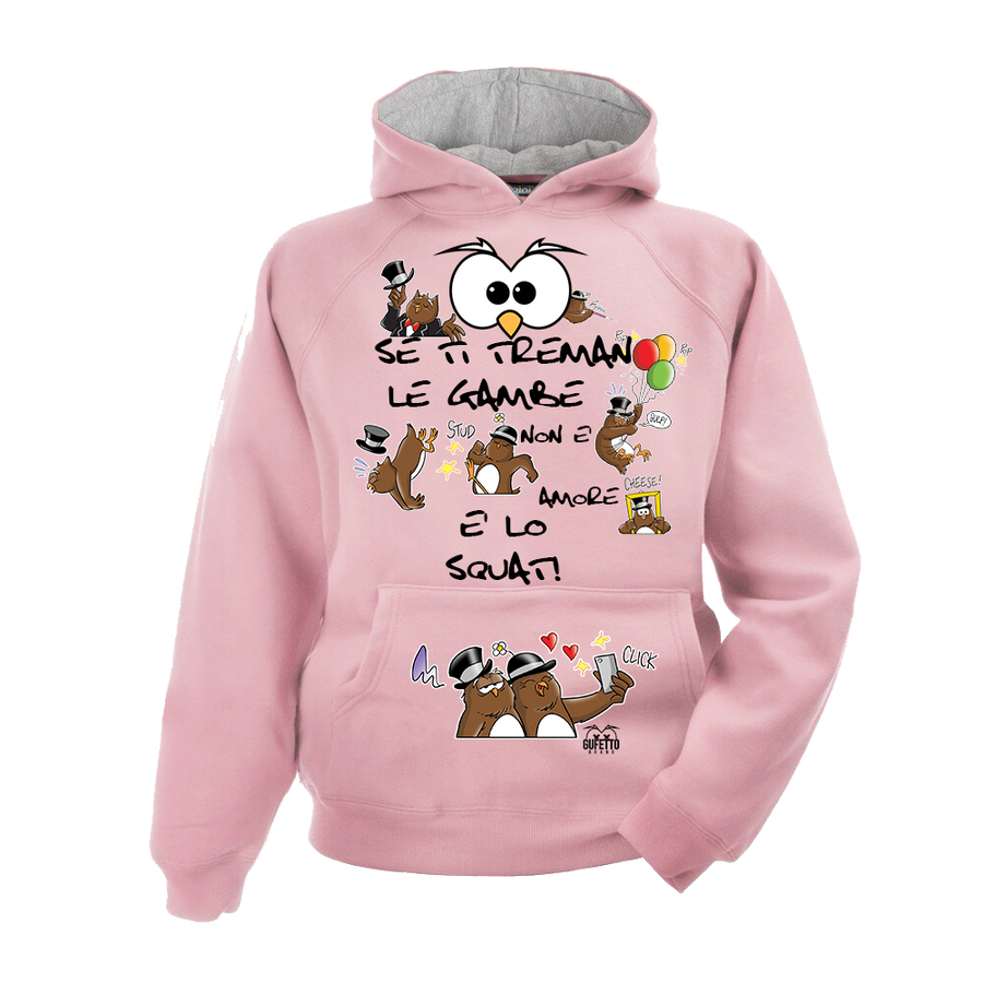 Felpa donna Squat GUFETTI NEW Outlet - Gufetto Brand 
