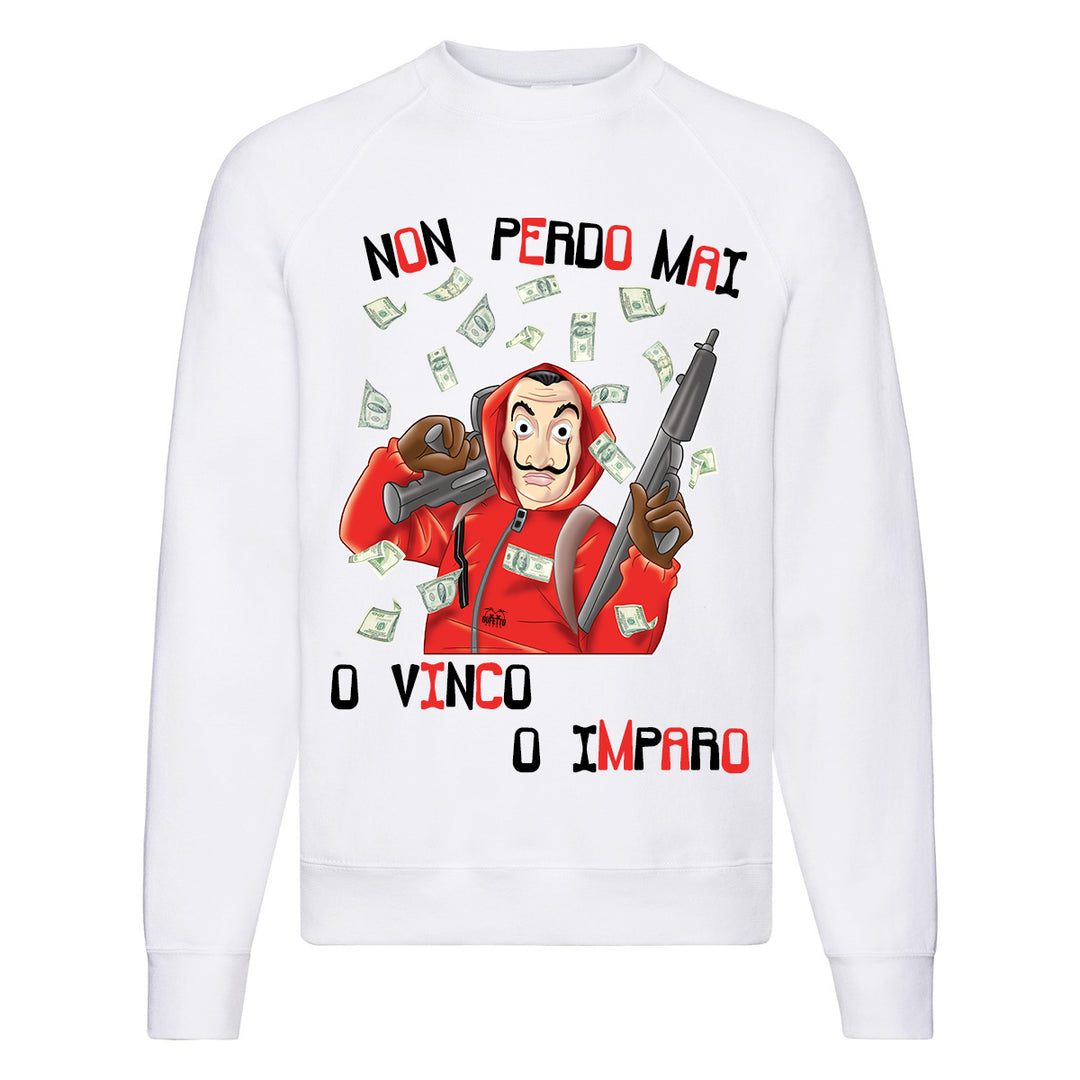 Felpa Classic  Uomo Donna Non Perdo ( U742 ) - Gufetto Brand 