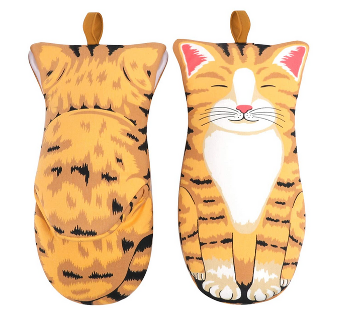 Guanti da forno a forma di Gatto e Zampa. - Gufetto Brand 