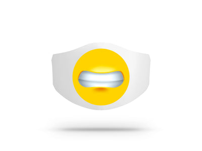 Mascherina in cotone Uomo Donna Emoji 10 ( W8036 ) - Gufetto Brand 