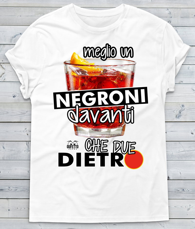 T-shirt Uomo Meglio un Negroni - Gufetto Brand 