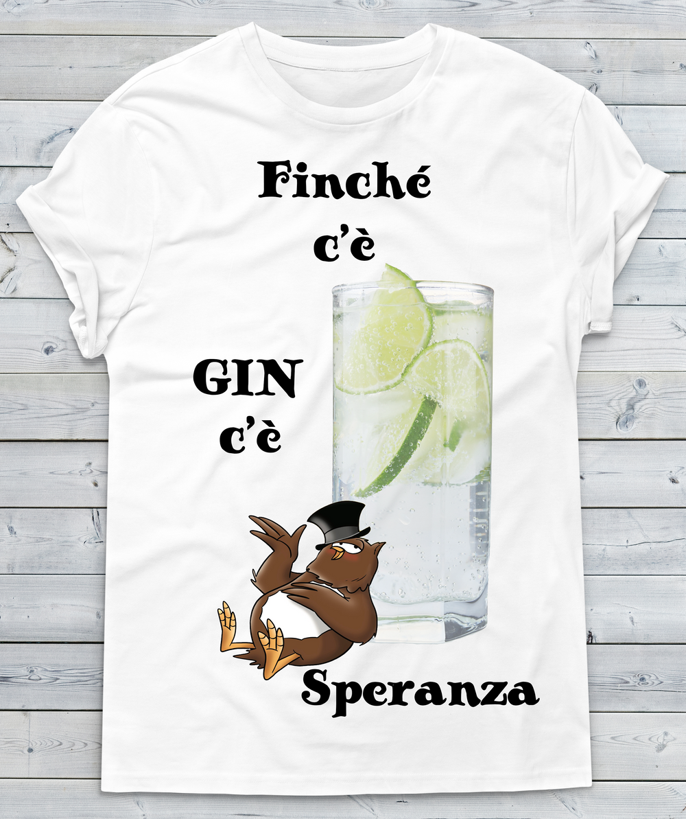 T-shirt Uomo GIN - Gufetto Brand 
