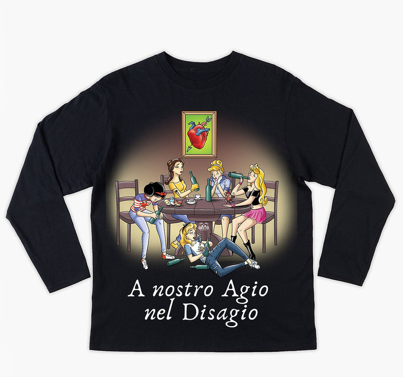 T-shirt Uomo Principesse Disagio 2.0 ( P789654 ) - Gufetto Brand 