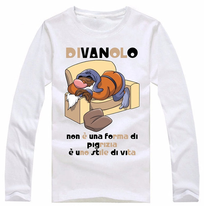 T-shirt Uomo I 7 Nani del dopo Pranzo DIVANOLO ( D62051 ) - Gufetto Brand 