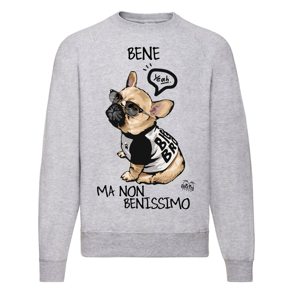 Felpa Classic  Uomo Donna  BENE ( B268 ) - Gufetto Brand 