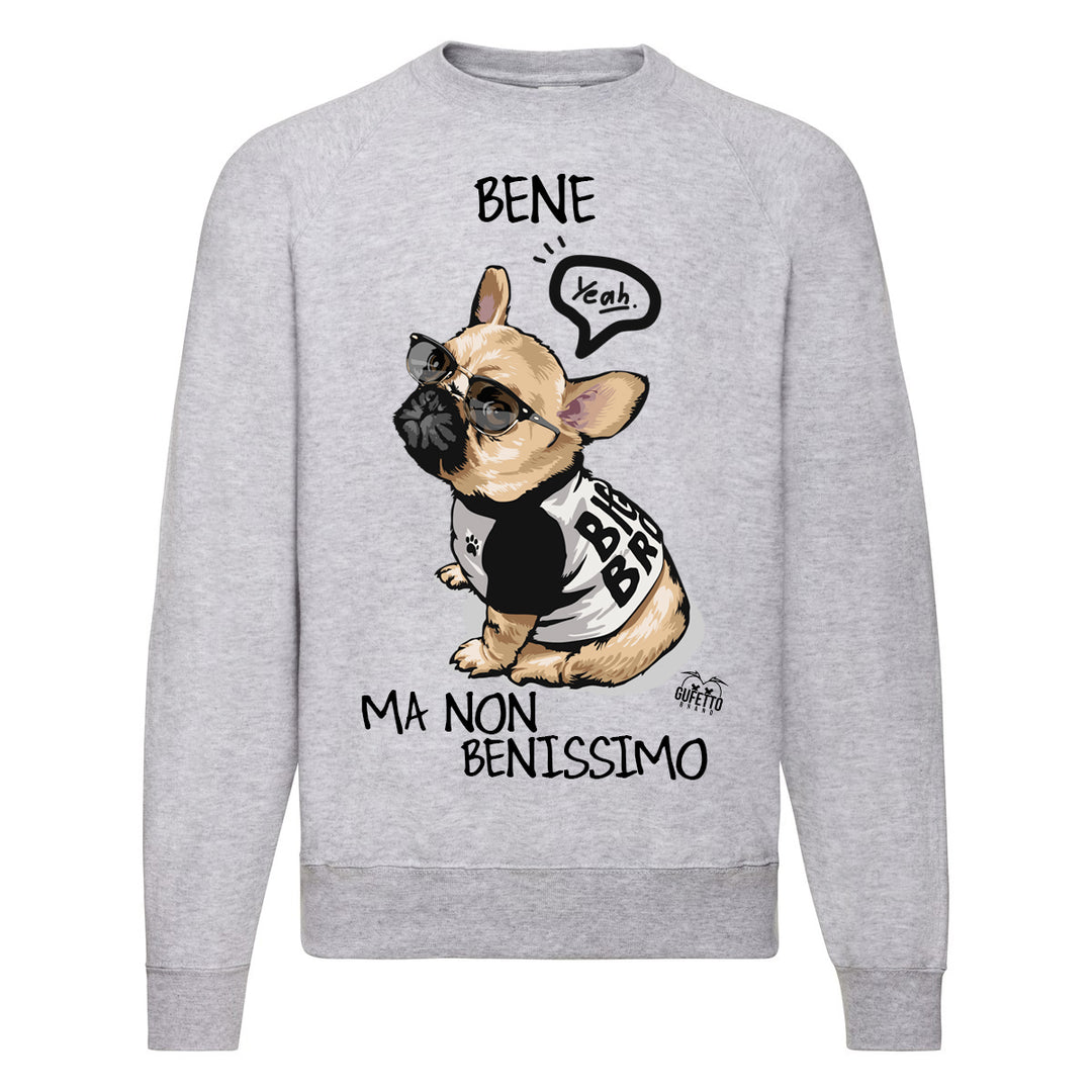 Felpa Classic  Uomo Donna  BENE ( B268 ) - Gufetto Brand 