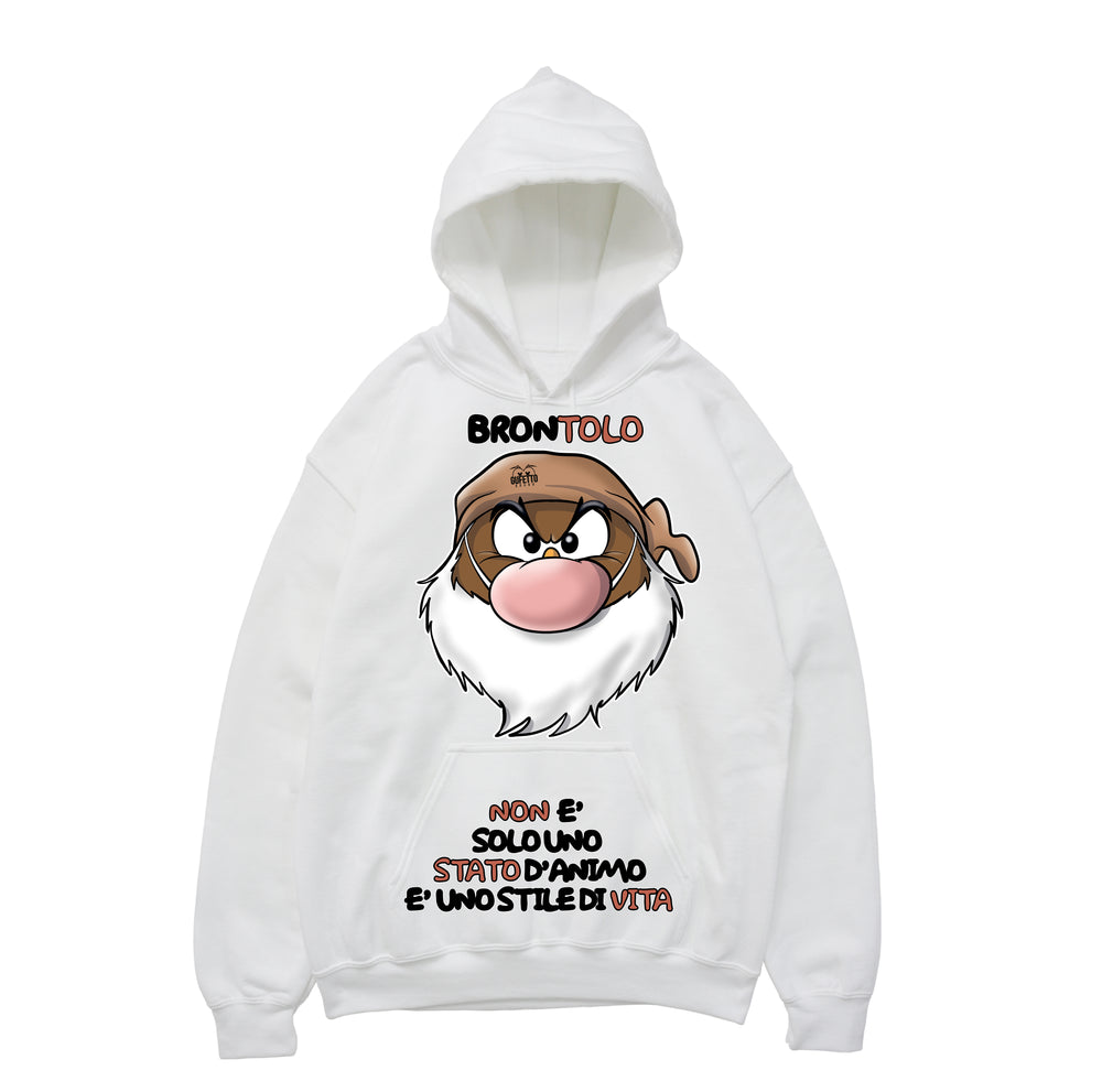 Felpa uomo Brontolo 3.0 ( F9718 ) - Gufetto Brand 