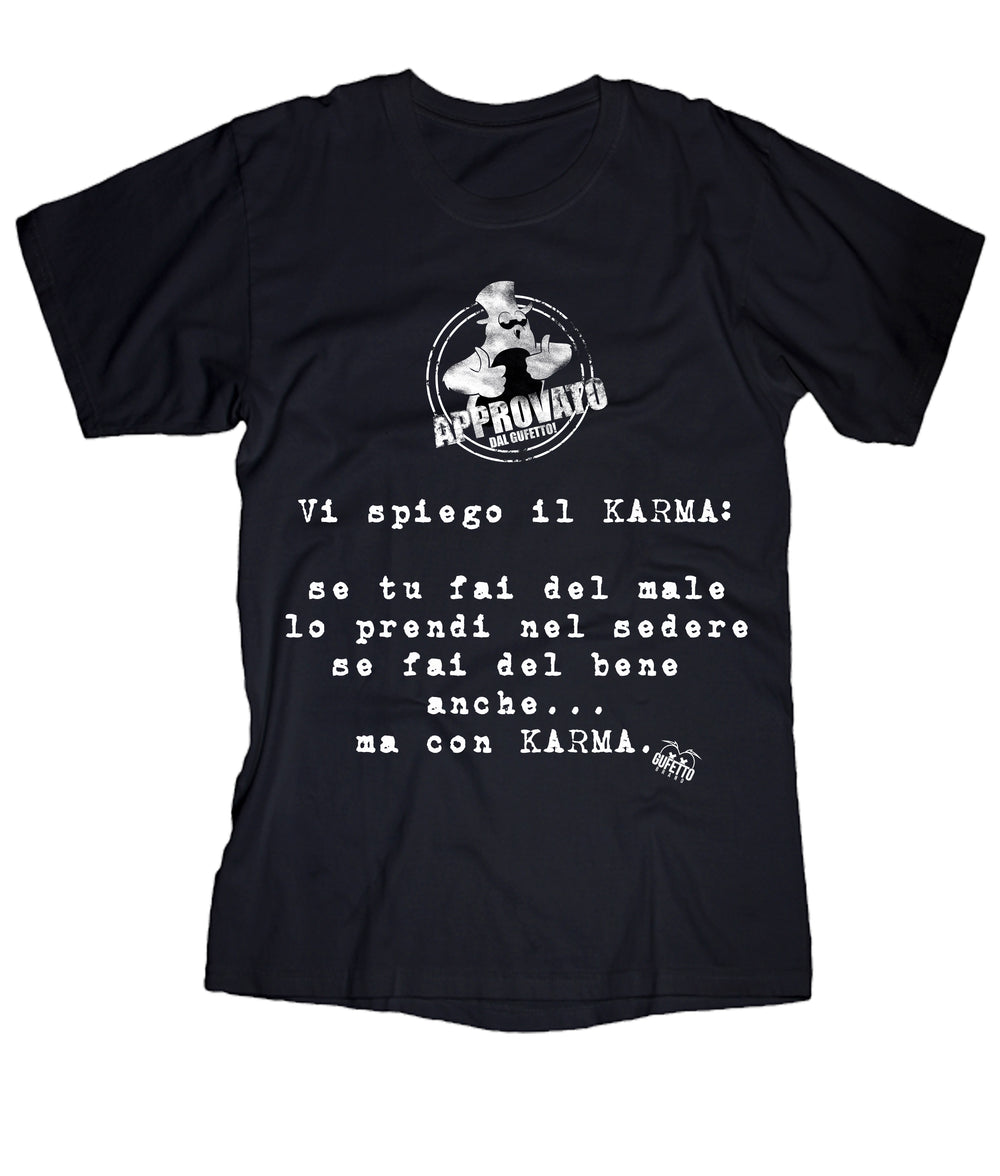 T-shirt Donna KARMA ( I490 ) - Gufetto Brand 