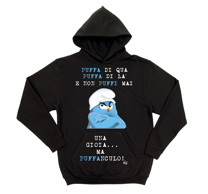 Felpa donna Puffanculo ( T378 ) - Gufetto Brand 