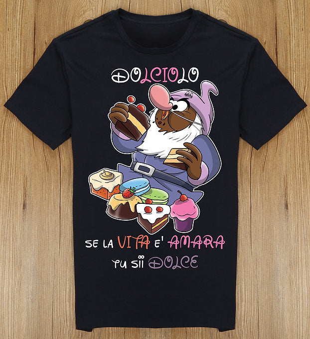 T-shirt Bambino/a I 7 Nani del dopo Pranzo DOLCIOLO ( D74267 ) - Gufetto Brand 