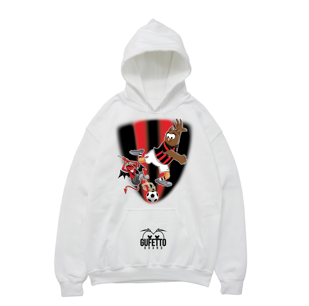 Felpa uomo Soccer Gufetto RossoNero - Gufetto Brand 