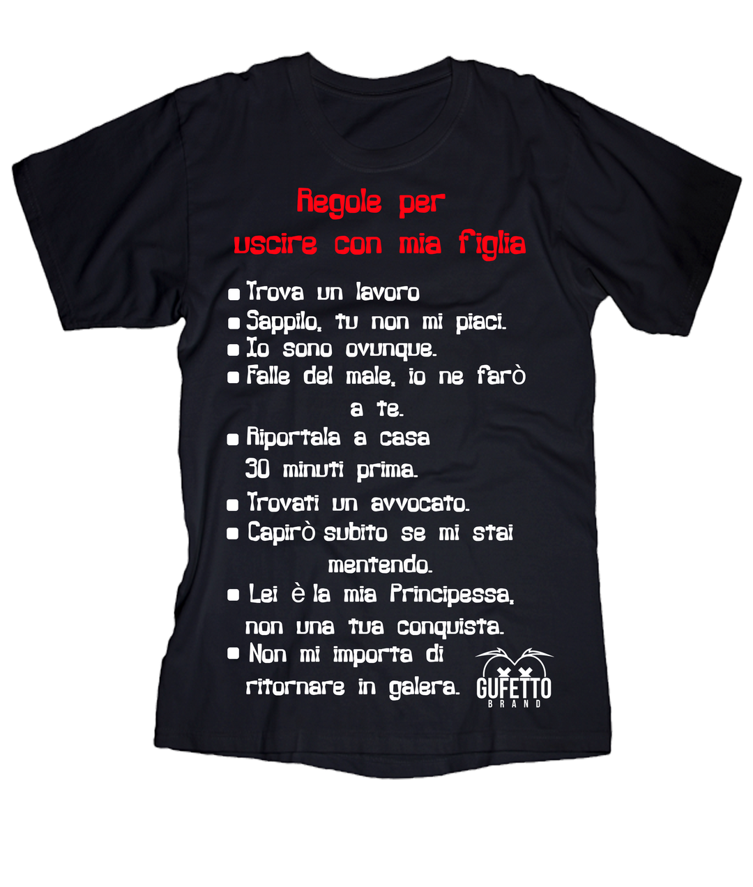 T-shirt Uomo Regole - Gufetto Brand 