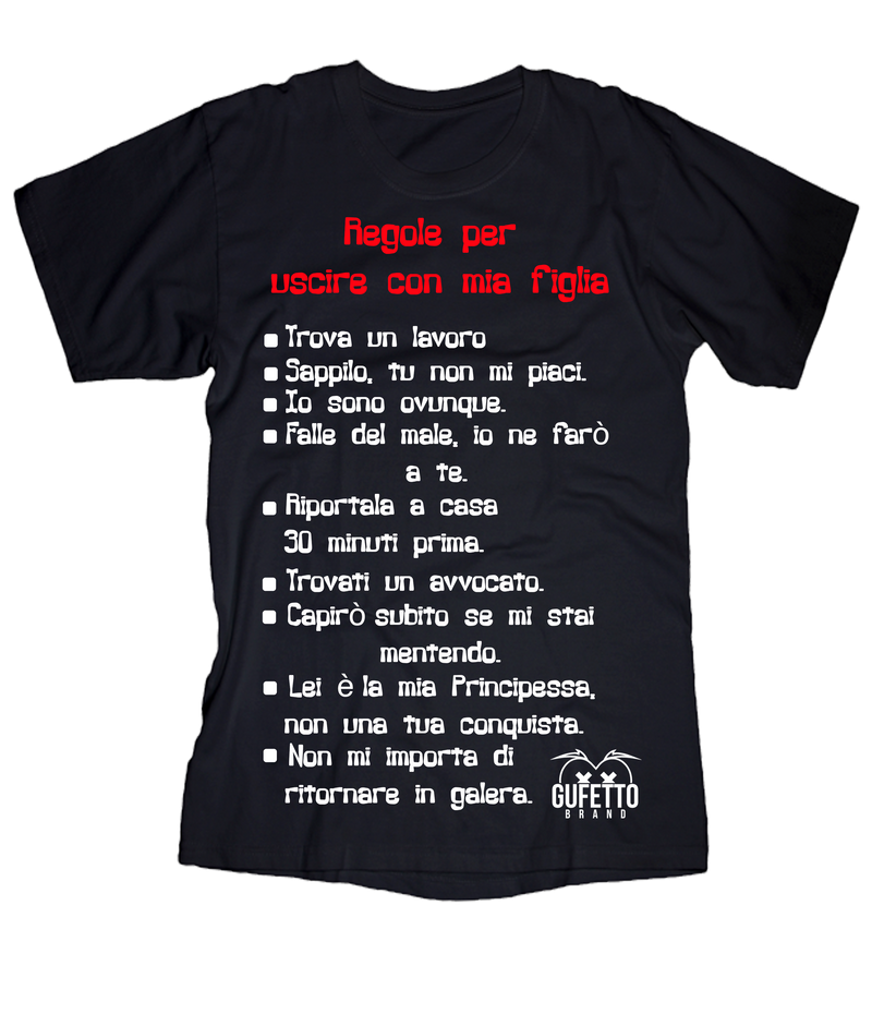 T-shirt Uomo Regole - Gufetto Brand 