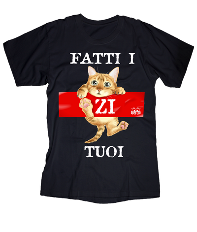 T-shirt Uomo Cat-zi Tuoi - Gufetto Brand 