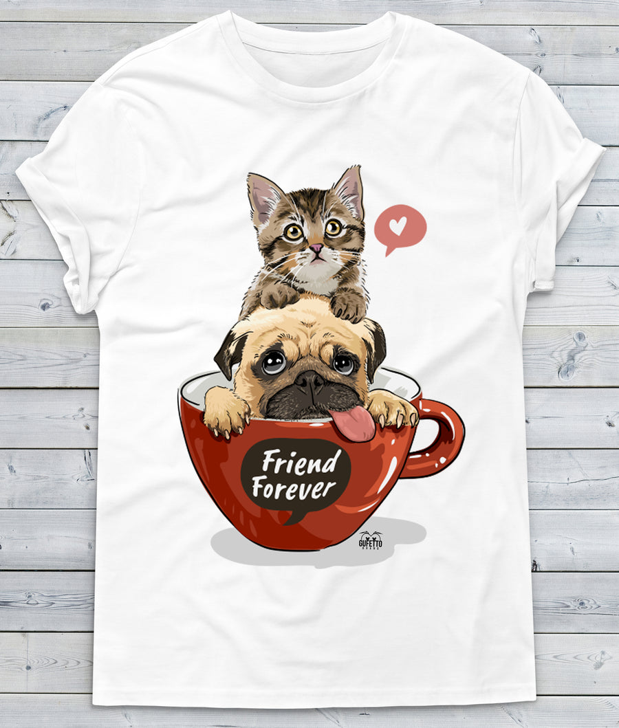 T-shirt Donna  Friend ( C091 ) - Gufetto Brand 