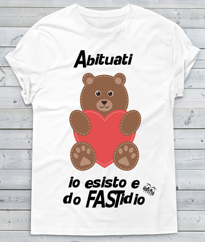 T-shirt Uomo Abituati Baby Bear - Gufetto Brand 