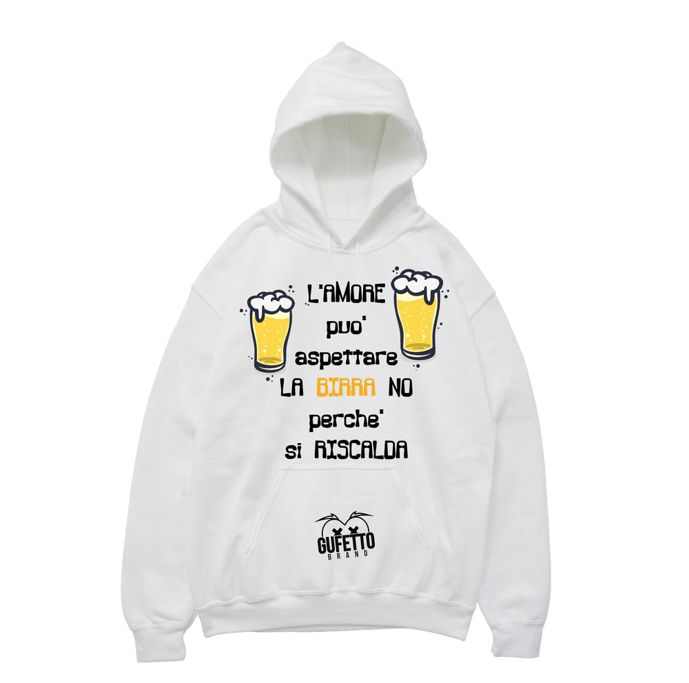 Felpa uomo Birra ( L732 ) - Gufetto Brand 