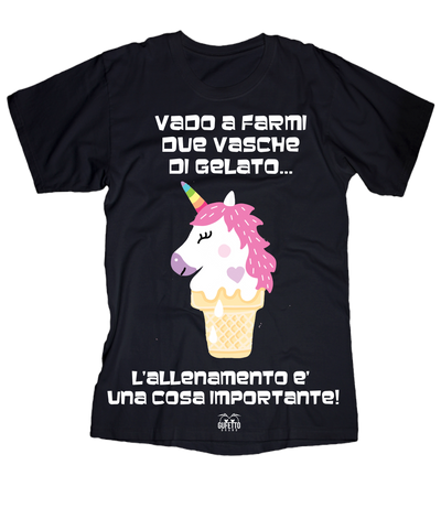 T-shirt Donna Vado a farmi... Unicorn - Gufetto Brand 