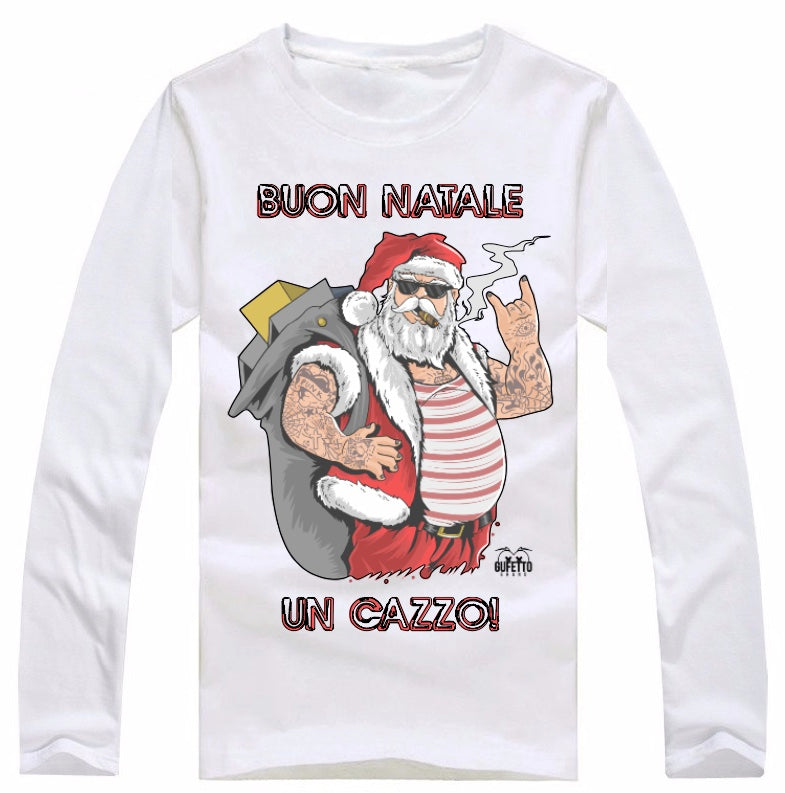 T-shirt Donna BUON NATALE ( B40386 ) - Gufetto Brand 