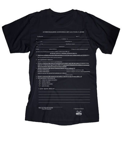 T-shirt Uomo Autocertificazione 4 Maggio ( O4901 ) - Gufetto Brand 