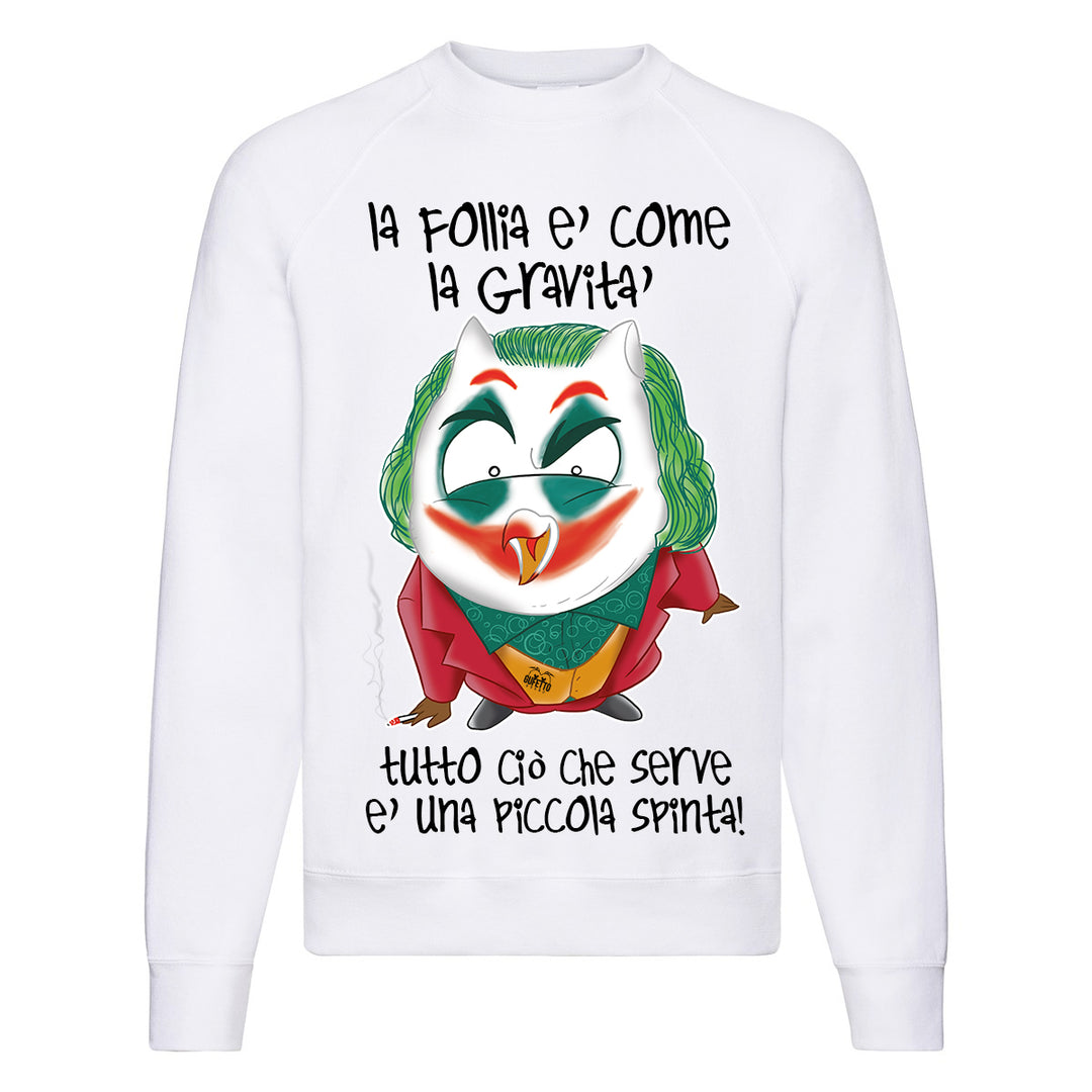 Felpa Classic  Uomo Donna Gufetto Joker ( H501 ) - Gufetto Brand 