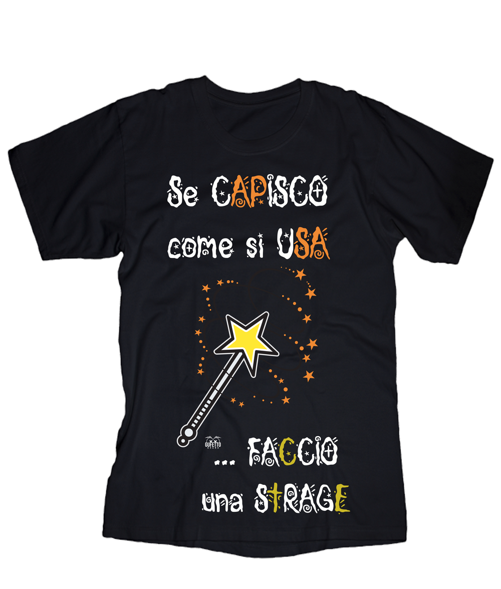 T-shirt Donna Magic Wand - Gufetto Brand 