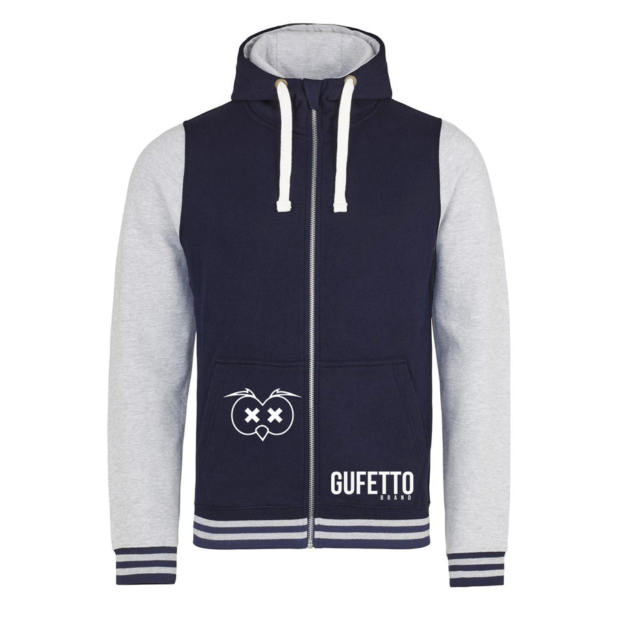 Felpa Urban Donna/Uomo Blu grigia - Gufetto Brand 