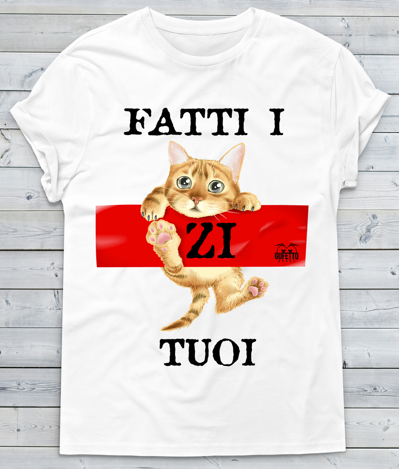 T-shirt Uomo Cat-zi Tuoi - Gufetto Brand 