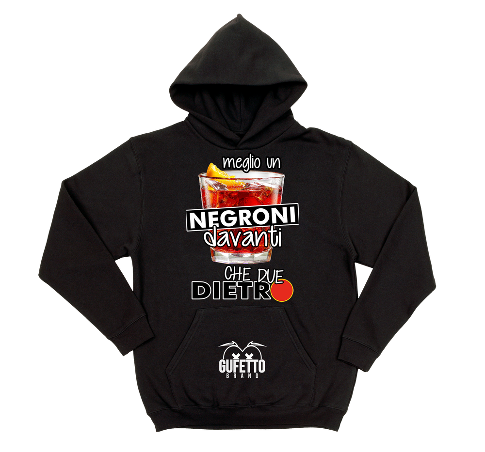 Felpa uomo Meglio un Negroni - Gufetto Brand 